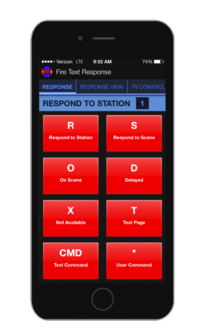 With our firefighter pager app, firefighters can respond to the alert so the station can see the status of all personnel.