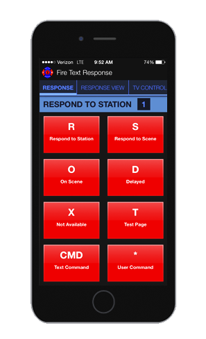 With our firefighter pager app, firefighters can respond to the alert so the station can see the status of all personnel.